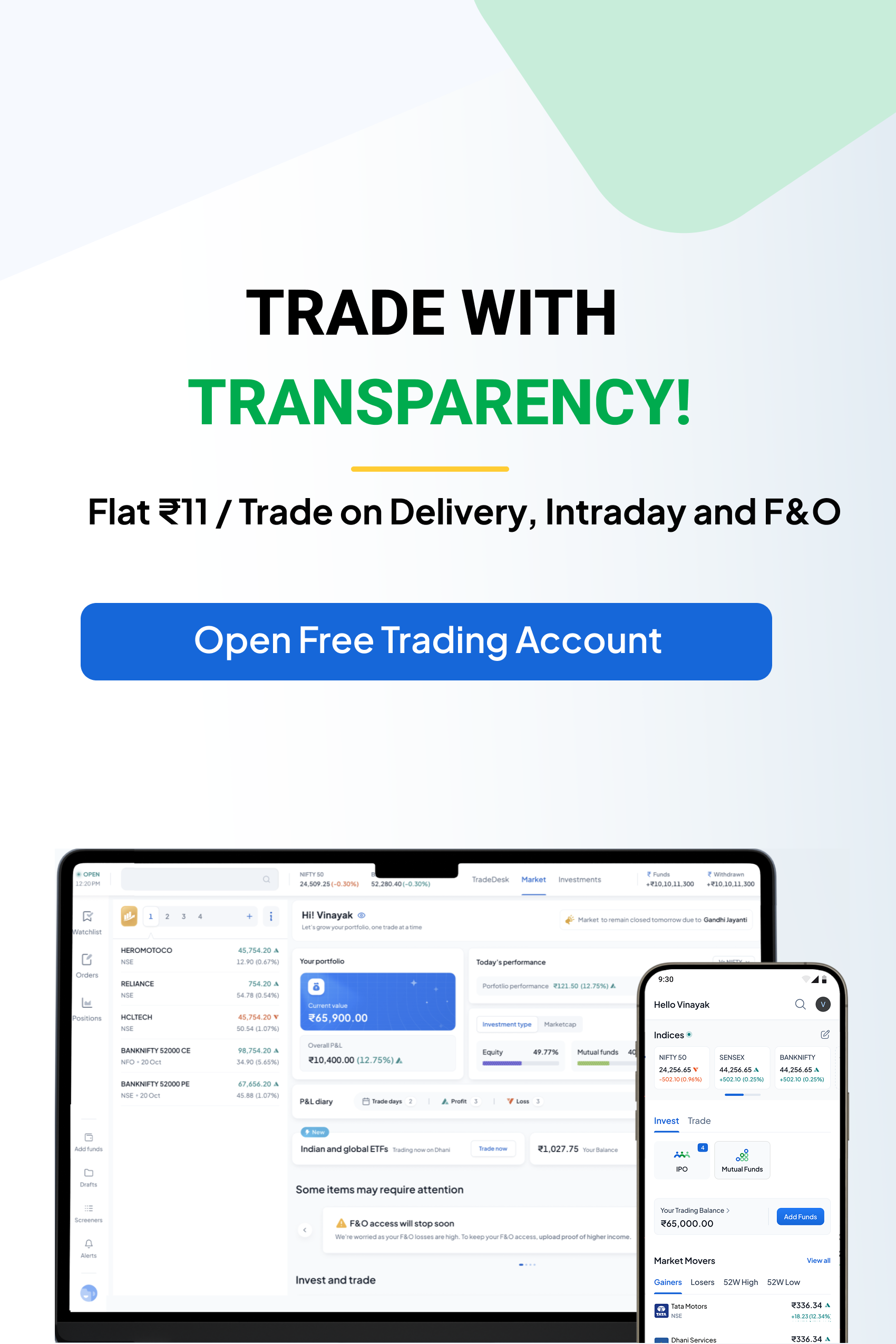 Weekly and Monthly Futures & Options Contracts on Nifty Financials Services Index derivatives